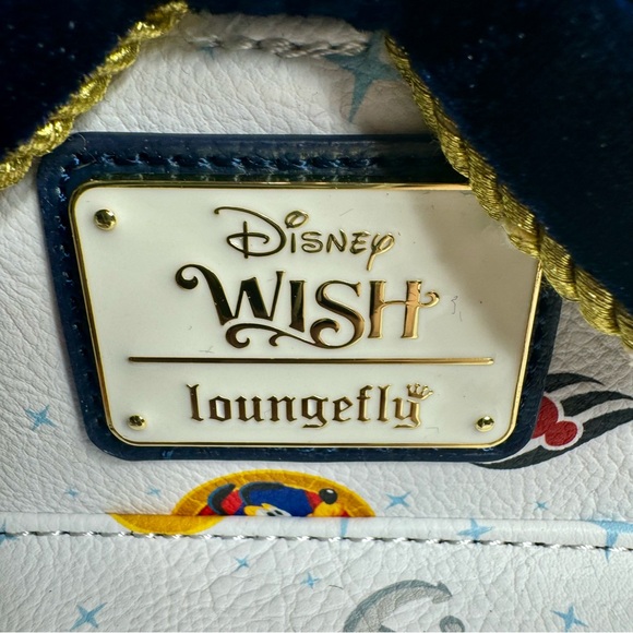 NWT. Wish Loungefly White AOP Backpack Disney Cruise Line bag